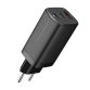 DLH Alimentation secteur USB-C GaN 65W avec 2x USB-C et 1x USB-A - Livré avec câble USB-C 1,8m