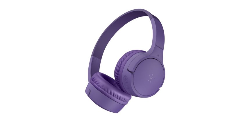 Belkin SoundForm Mini Casque Avec fil &sans fil Arceau Appels/Musique Bluetooth Violet