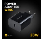 Intenso 7802010 adattatore e invertitore Interno 20 W Nero