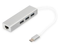 Digitus Hub de USB 3.0 Type-CTM con Gigabit Ethernet