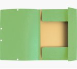 Chemise 3 rabats à élastiques carte lustrée 400g/m2 - A4