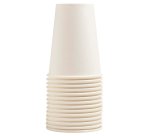 50 Gobelets en carton, 20 cl - Blanc
