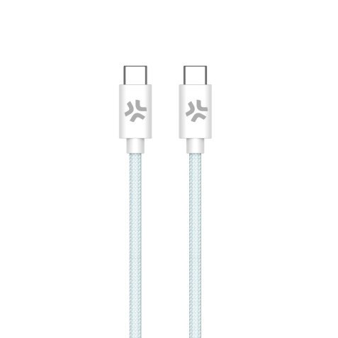 Celly USBCUSBCCOTTLB cable USB 1,5 m USB C Azul, Blanco