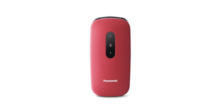 Panasonic KX-TU446 6,1 cm (2.4") 110 g Rojo Teléfono para personas mayores