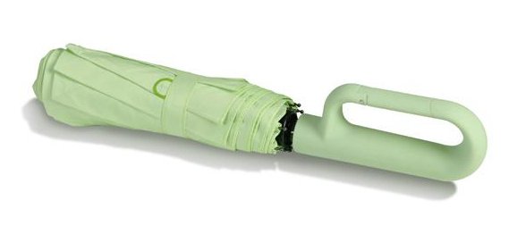 Muitomas UMBRHOOKGN umbrella Green Fiberglass Polyester Compact Rain umbrella