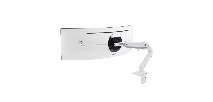 Ergotron HX Series HX Desk Monitor Arm with HD Pivot (white)