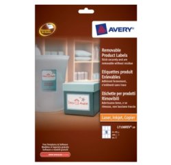 Avery Removable Product Labels White