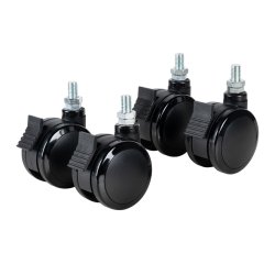 Ruedas giratorias con freno B-Tech BTW075-4
