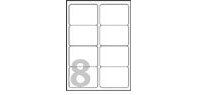 Etiquette autocollante avery adresse jet encre transparent 99,1 x 67,7 mm boite de 200