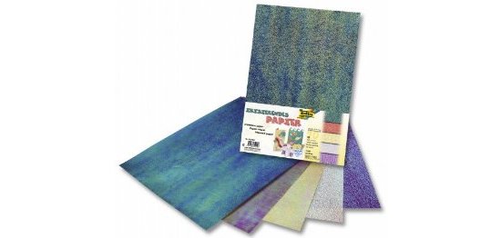 Pochette papier irise folia 23x33 cm 75g 10 coloris       assortis
