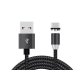 DLH DY-TU4680 câble USB USB 2.0 1 m USB A USB C Noir, Argent