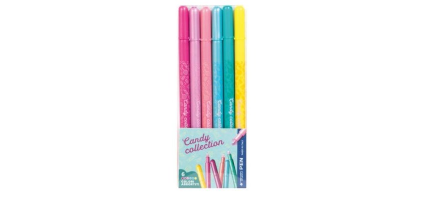 Tratto F807806 marcatore Colori assortiti 6 pz