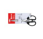 Artiglio 4368T stationery/craft scissors Universal Straight cut Black, Stainless steel