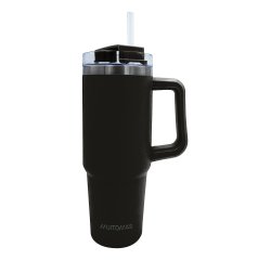 Muitomas TRAVELMUG900BK tazza da viaggio 900 ml Nero Acciaio inox