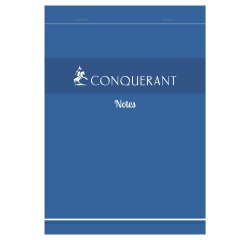 Bloc de bureau Oxford Office 14,8 x 21 cm agrafé bleu - 5 x 5 - 100 feuilles