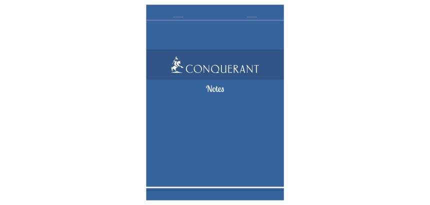 Bloc de bureau Oxford Office 14,8 x 21 cm agrafé bleu - 5 x 5 - 100 feuilles