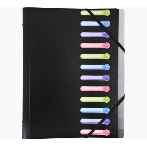 Trieur polypropylène 3 rabats 12 compartiments OPAK