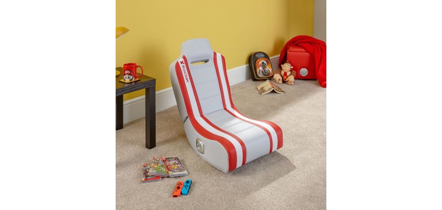 X Rocker Shadow 2.0 Console Gaming Seat Padded Seat Red, White