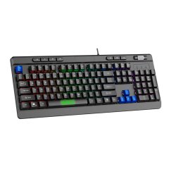 Sparco SPMEMKEYBOARD keyboard Gaming USB QWERTY US English Black