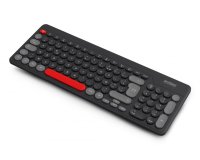 Urban Factory OWC24UF clavier Universel RF sans fil AZERTY Français Noir, Gris, Rouge