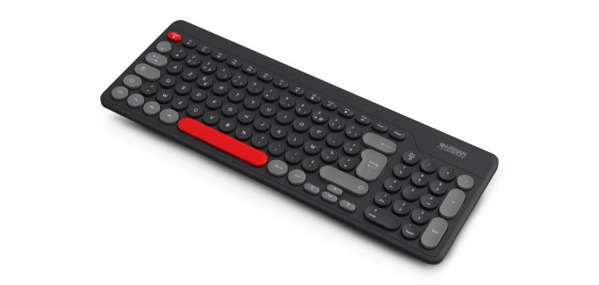 Urban Factory OWC24UF clavier Universel RF sans fil AZERTY Français Noir, Gris, Rouge