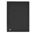 Protege-documents elba osmose polypropylene opaque a4 80    pochettes 160 vues decoupe    coin coloris noir