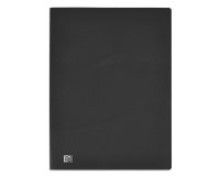 Protege-documents elba osmose polypropylene opaque a4 80    pochettes 160 vues decoupe    coin coloris noir