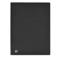 Protege-documents elba osmose polypropylene opaque a4 80    pochettes 160 vues decoupe    coin coloris noir