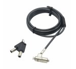 DICOTA D31887 câble antivol Noir, Argent 2 m