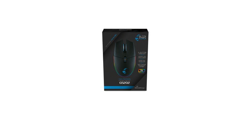 MediaRange MRGS202 Gaming Mouse Right-Handed USB Type-A Optical 4000 DPI