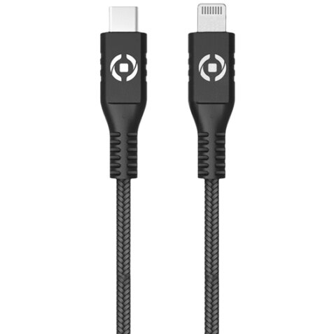 Celly PL2MUSBCLIGHT cable de conector Lightning 2 m Negro