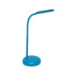 Luminaire bureau led mauljoy hauteur 33,5cm bras 35,8cm    tete diametre 11,8cm coloris  bleu