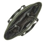 Rivacase Eden PU leather, Polyester, Recycled polyethylene terephthalate (rPET) Olive Woman Tote bag