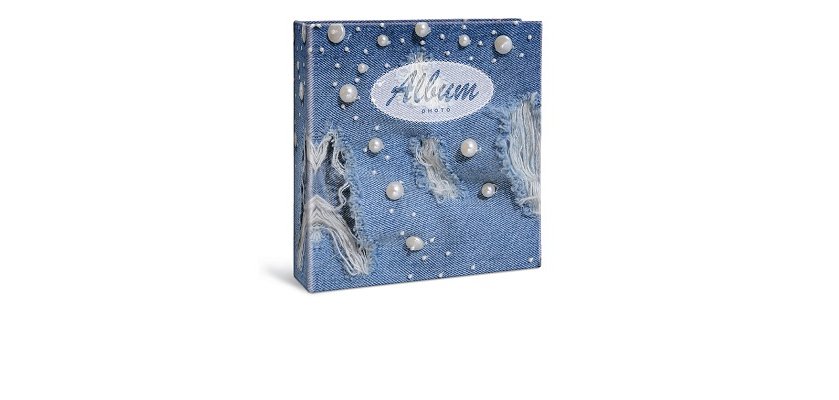 Lebez 80460 photo album Blue, White 100 sheets 130 x 190