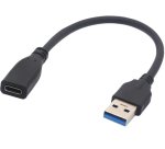 DLH Cable adaptateur USB-C (F) vers USB-A (M) - longueur 22.5cm