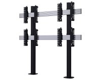 B-Tech BT8372-2X2 152,4 cm (60") Noir, Argent