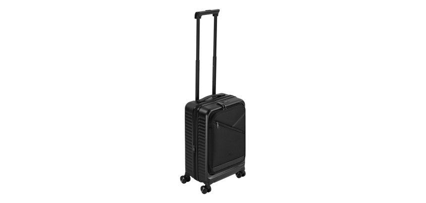 Rivacase Clark Trolley Hard shell Black 34 L Aluminium, Polycarbonate (PC), Polyester