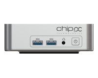 Chip PC CUBEX Nano Intel® Core™ i3 i3-1215U 16 Go DDR4-SDRAM 512 Go SSD Windows 11 Pro Mini PC Argent