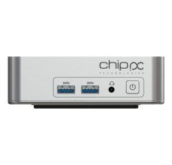 Chip PC CUBEX Nano Intel® Core™ i3 i3-1215U 16 Go DDR4-SDRAM 512 Go SSD Windows 11 Pro Mini PC Argent