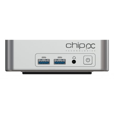 Chip PC CUBEX Nano Intel® Core™ i3 i3-1215U 16 Go DDR4-SDRAM 512 Go SSD Windows 11 Pro Mini PC Argent