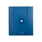 Classeur antartik 4 anneaux ronds 40mm a4 carton remborde feuillets mobiles q5x5 colorisbleu