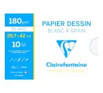 Dessin à Grain pochette 10F A3 180g