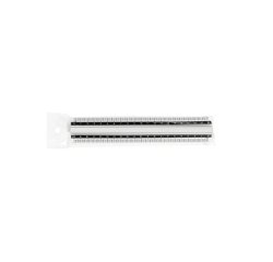 Artiglio 5279 righello Righello da scrivania 200 mm Alluminio Bianco