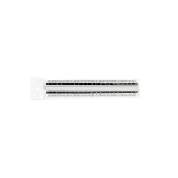 Artiglio 5279 righello Righello da scrivania 200 mm Alluminio Bianco