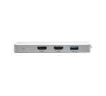 Tripp Lite U442-DOCK12-S station d'accueil USB 3.2 Gen 2 (3.1 Gen 2) Type-C Argent