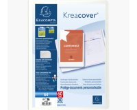 Protège-documents en polypropylène rigide Kreacover® 60 vues - A4 - Blanc