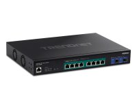 Trendnet TPE-3102WS commutateur réseau Géré 2.5G Ethernet (100/1000/2500) Connexion Ethernet, supportant l'alimentation via ce port (PoE) Noir