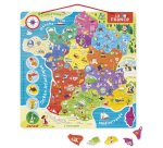 Puzzle interdacta carte de france magnetique 93 pcs      36x36cm