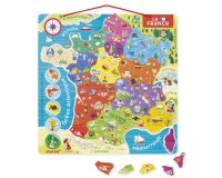 Puzzle interdacta carte de france magnetique 93 pcs      36x36cm