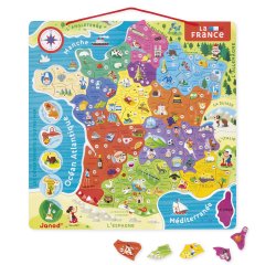Puzzle interdacta carte de france magnetique 93 pcs      36x36cm